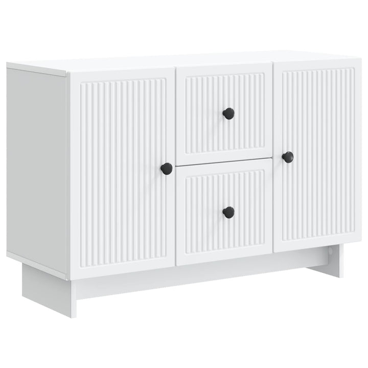 Sideboard Hvid 89 x 34,5 x 60 cm Konstrueret træ