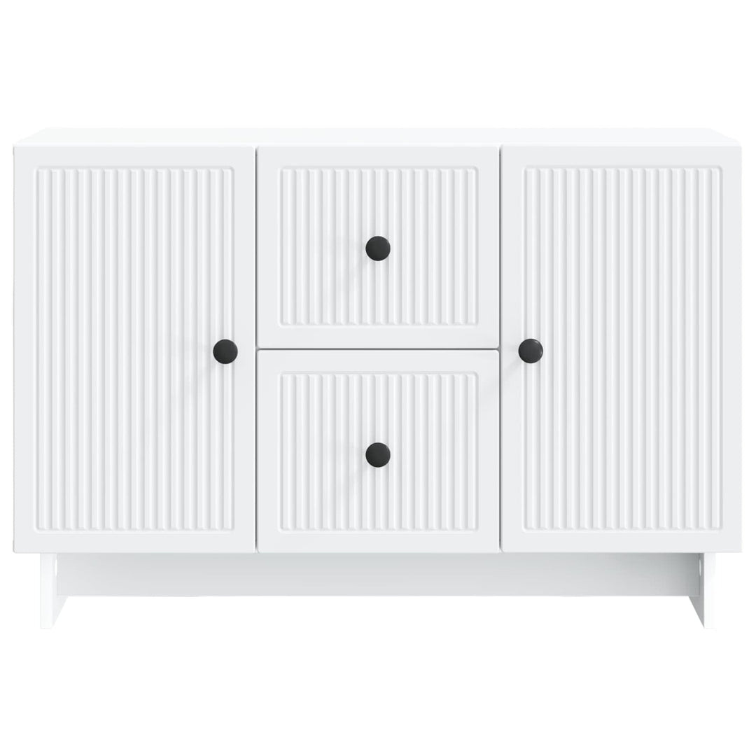 Sideboard Hvid 89 x 34,5 x 60 cm Konstrueret træ