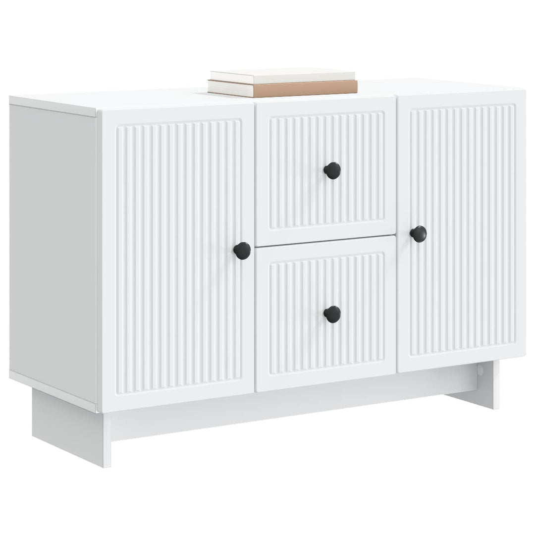 Sideboard Hvid 89 x 34,5 x 60 cm Konstrueret træ