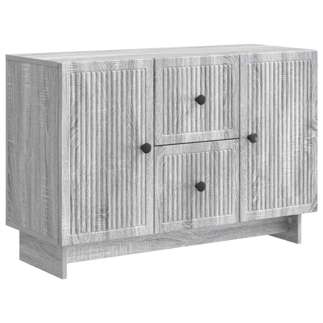Sideboard Grå sonoma-eg 89 x 34,5 x 60 cm Konstrueret træ