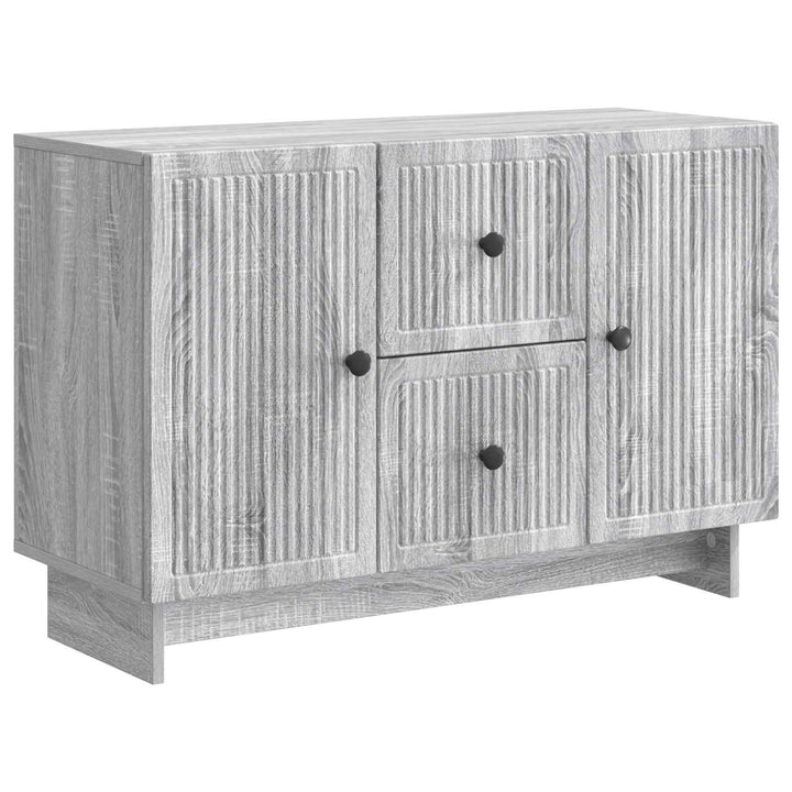 Sideboard Grå sonoma-eg 89 x 34,5 x 60 cm Konstrueret træ