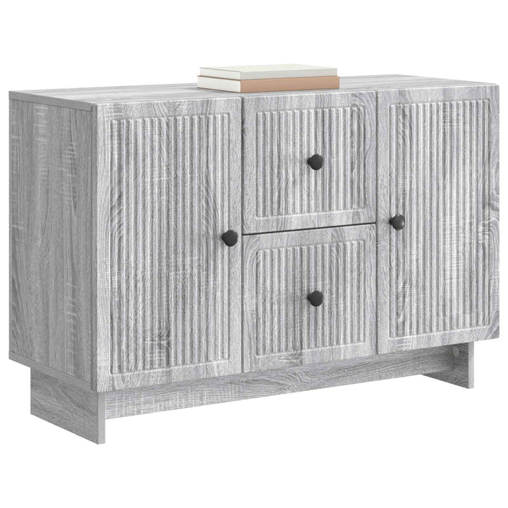 Sideboard Grå sonoma-eg 89 x 34,5 x 60 cm Konstrueret træ