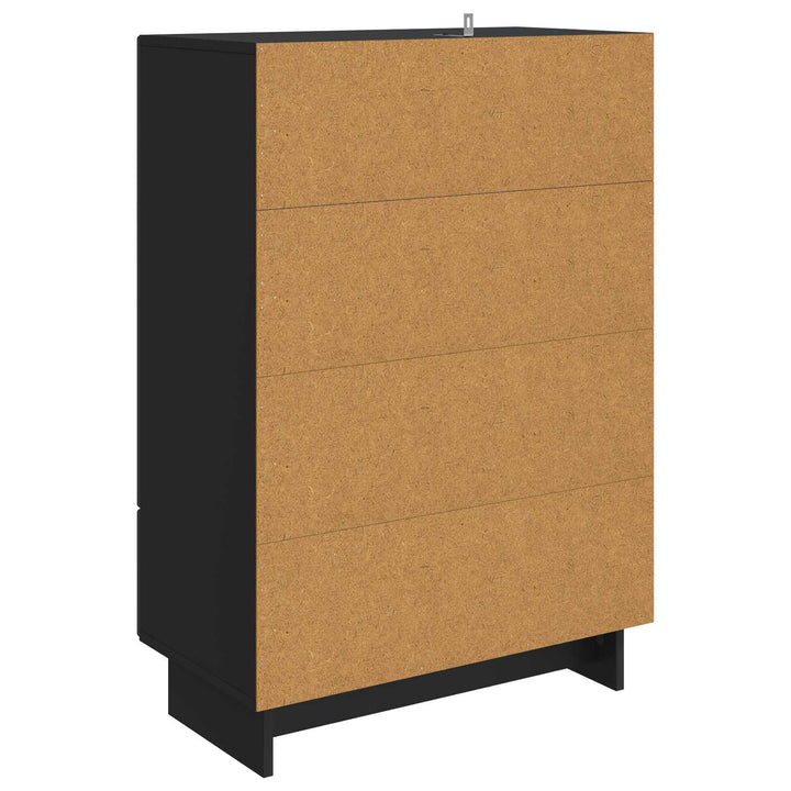 Sideboard Sort 66 x 34,5 x 95 cm Konstrueret træ