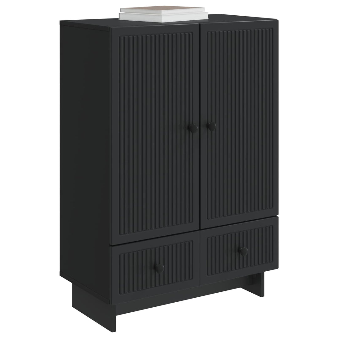 Sideboard Sort 66 x 34,5 x 95 cm Konstrueret træ