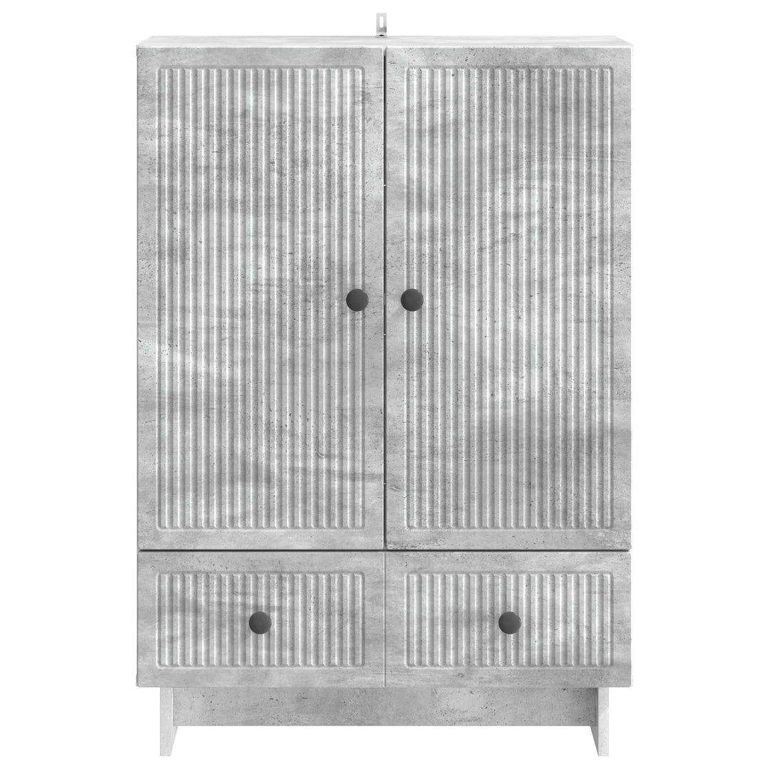 Sideboard BetonGrå 66 x 34,5 x 95 cm Konstrueret træ