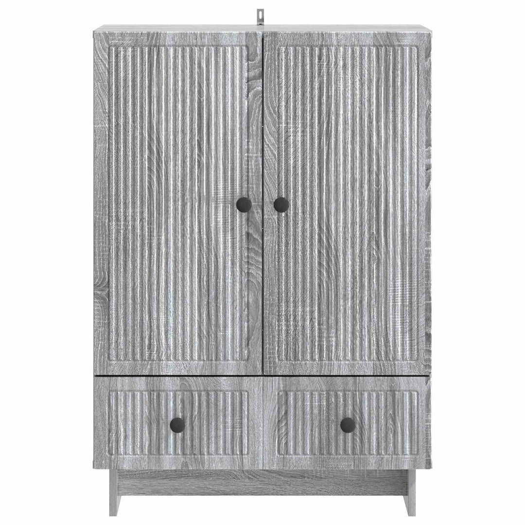 Sideboard Grå Sonoma 66 x 34,5 x 95 cm Konstrueret træ