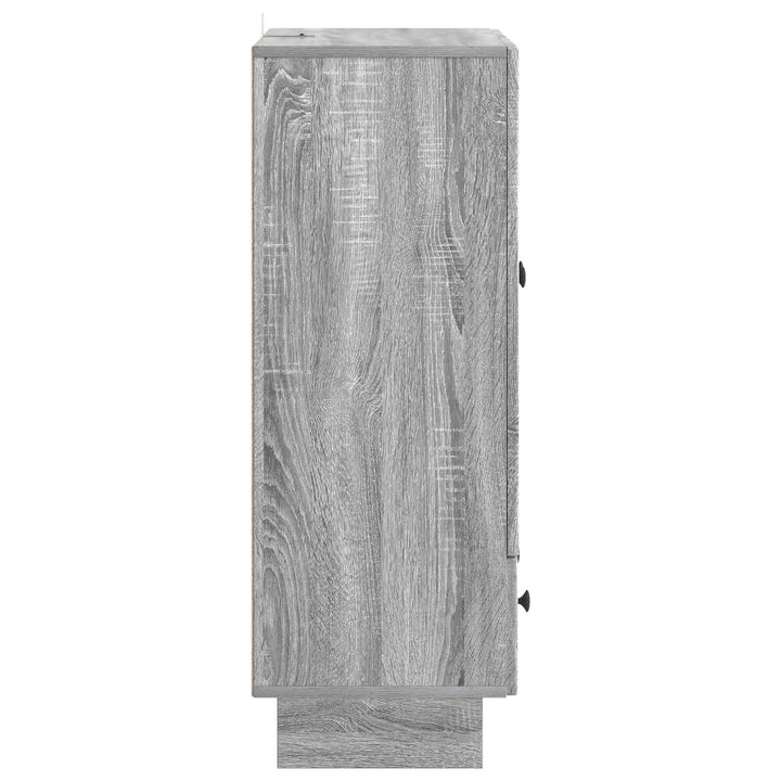 Sideboard Grå Sonoma 66 x 34,5 x 95 cm Konstrueret træ