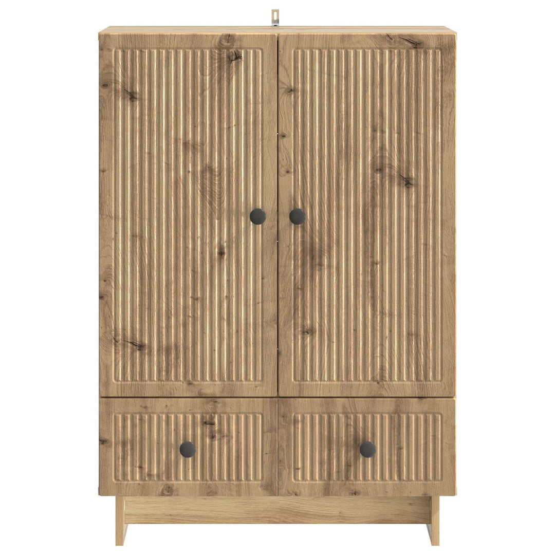 Sideboard Artisan Eg 66 x 34,5 x 95 cm Konstrueret træ