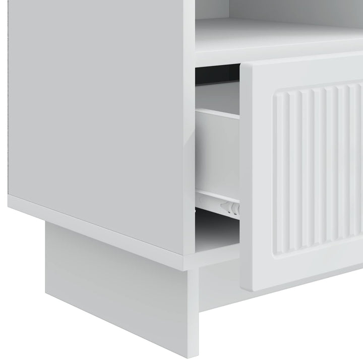 TV-skab med skuffe Hvid 102 x 34,5 x 50 cm Konstrueret træ