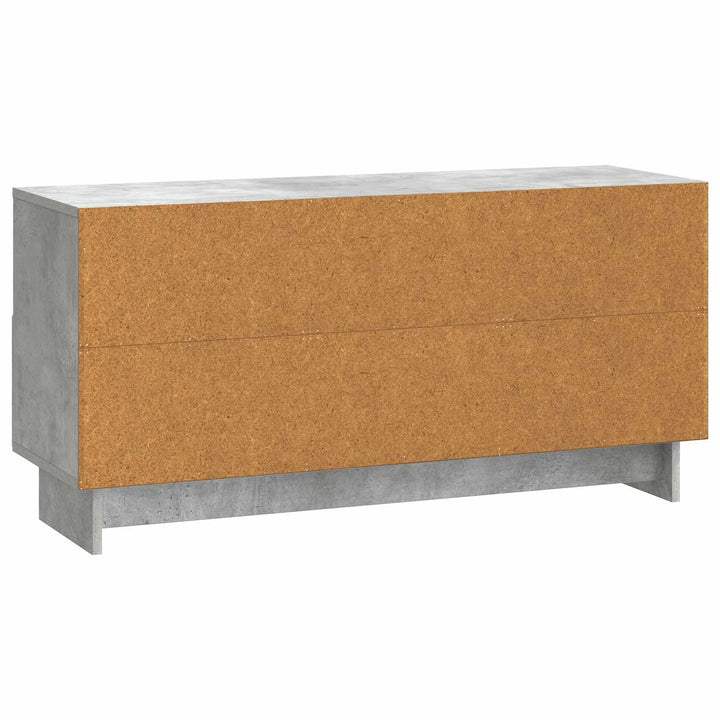 TV-skab med skuffe Betongrå 102 x 34,5 x 50 cm Konstrueret træ
