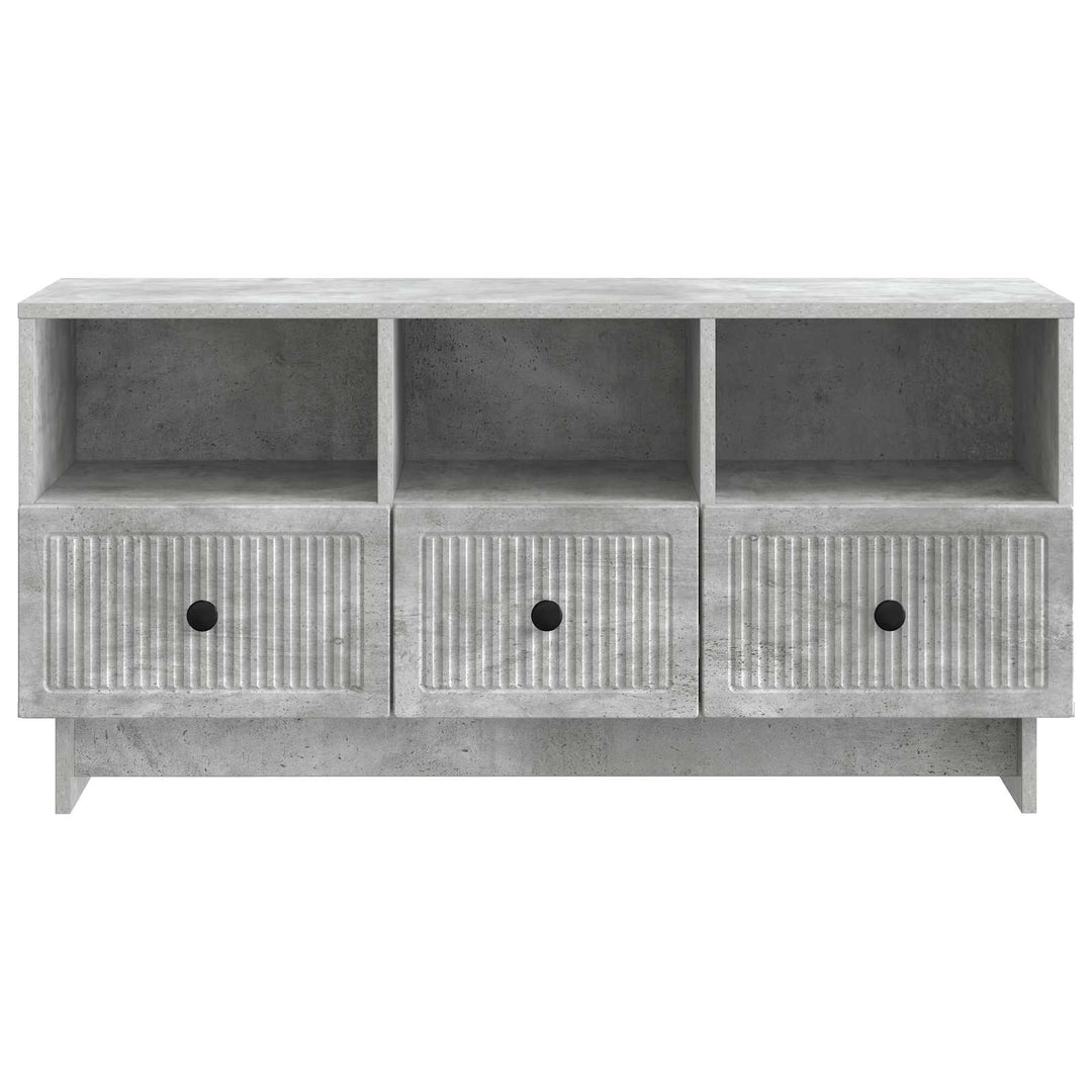 TV-skab med skuffe Betongrå 102 x 34,5 x 50 cm Konstrueret træ