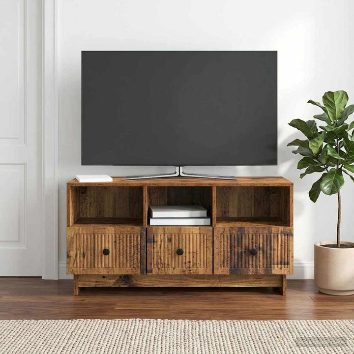 TV-skab Gammelt træ 102 x 34,5 x 50 cm Konstrueret træ