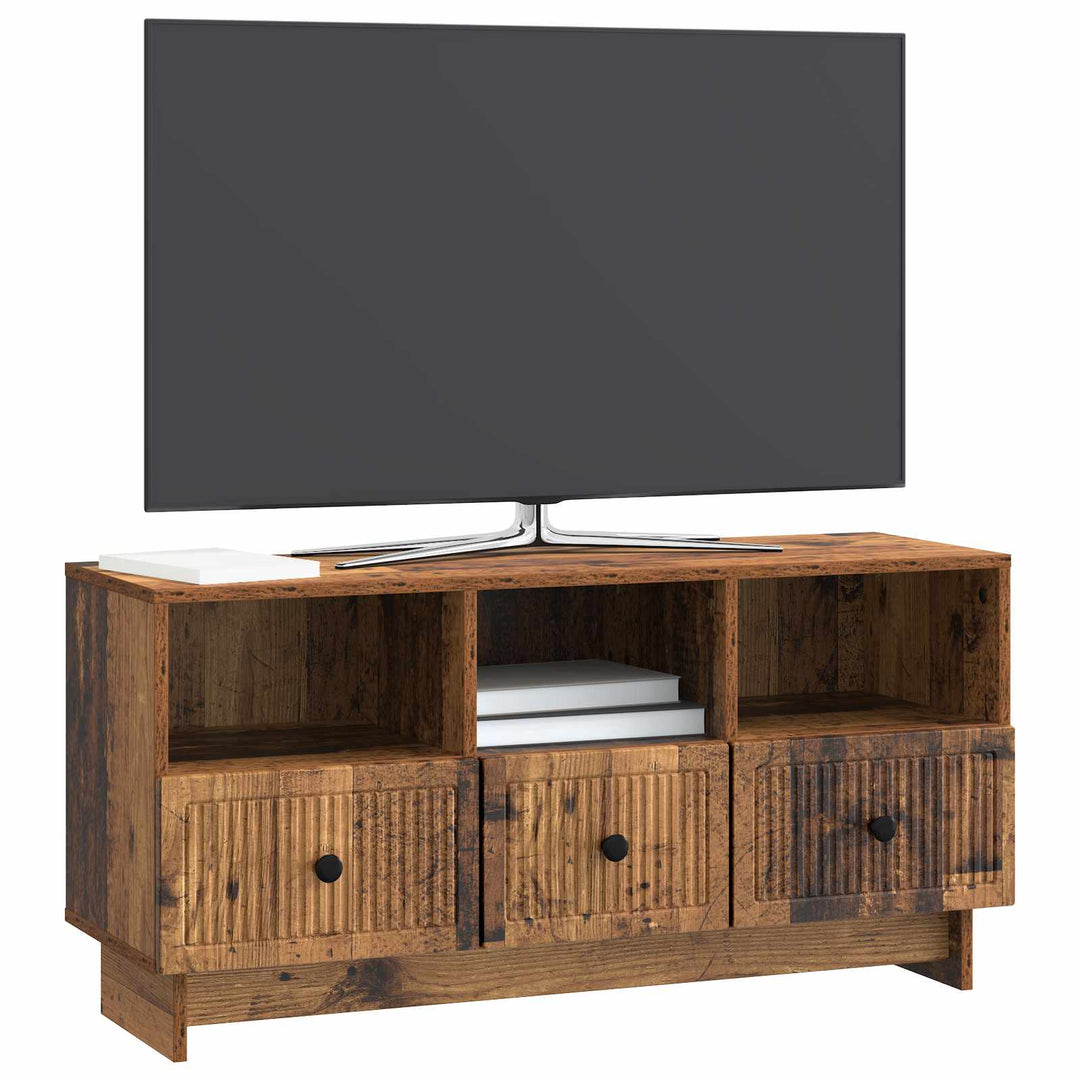 TV-skab Gammelt træ 102 x 34,5 x 50 cm Konstrueret træ
