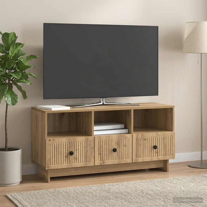 TV-skab 102 x 34,5 x 50 cm Artisan-eg Konstrueret træ