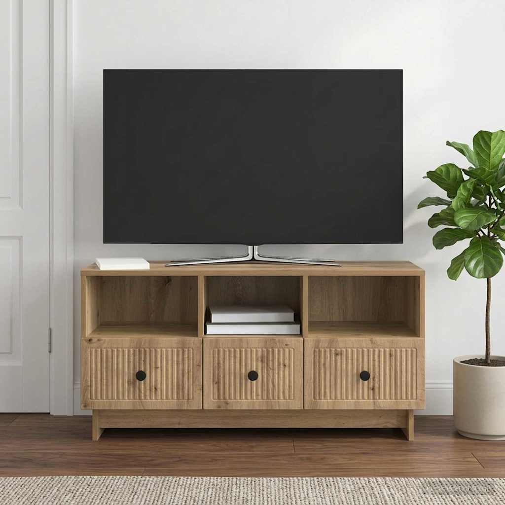 TV-skab 102 x 34,5 x 50 cm Artisan-eg Konstrueret træ