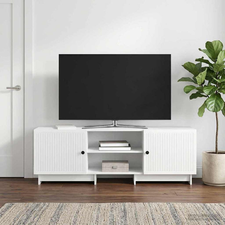 TV-skab Hvid 150 x 31 x 50 cm Konstrueret træ