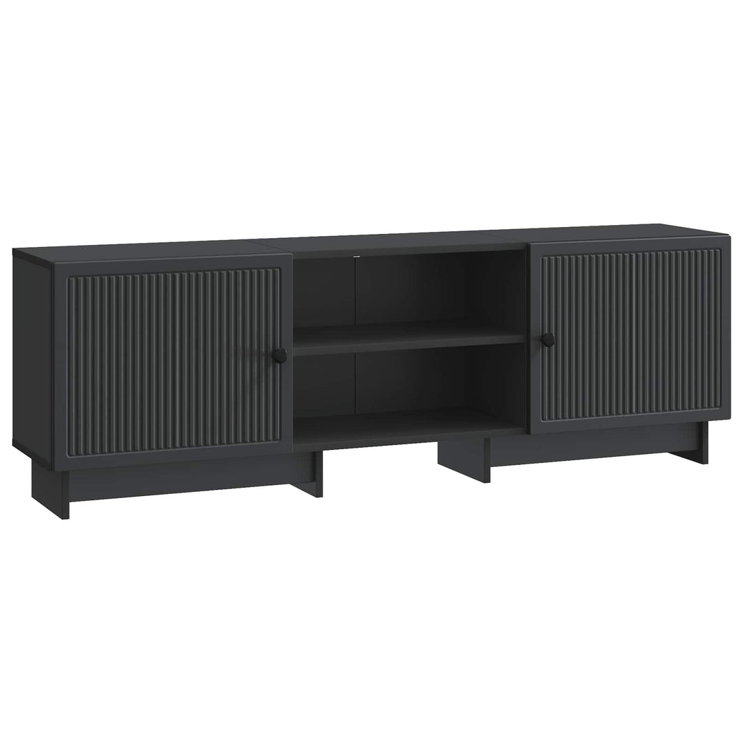 TV-skab Sort 150 x 31 x 50 cm Konstrueret træ