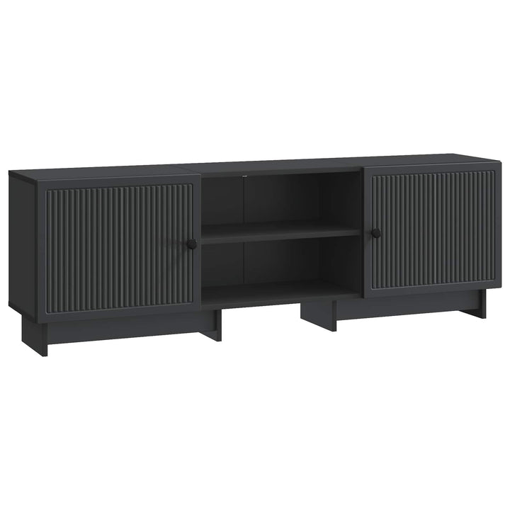 TV-skab Sort 150 x 31 x 50 cm Konstrueret træ