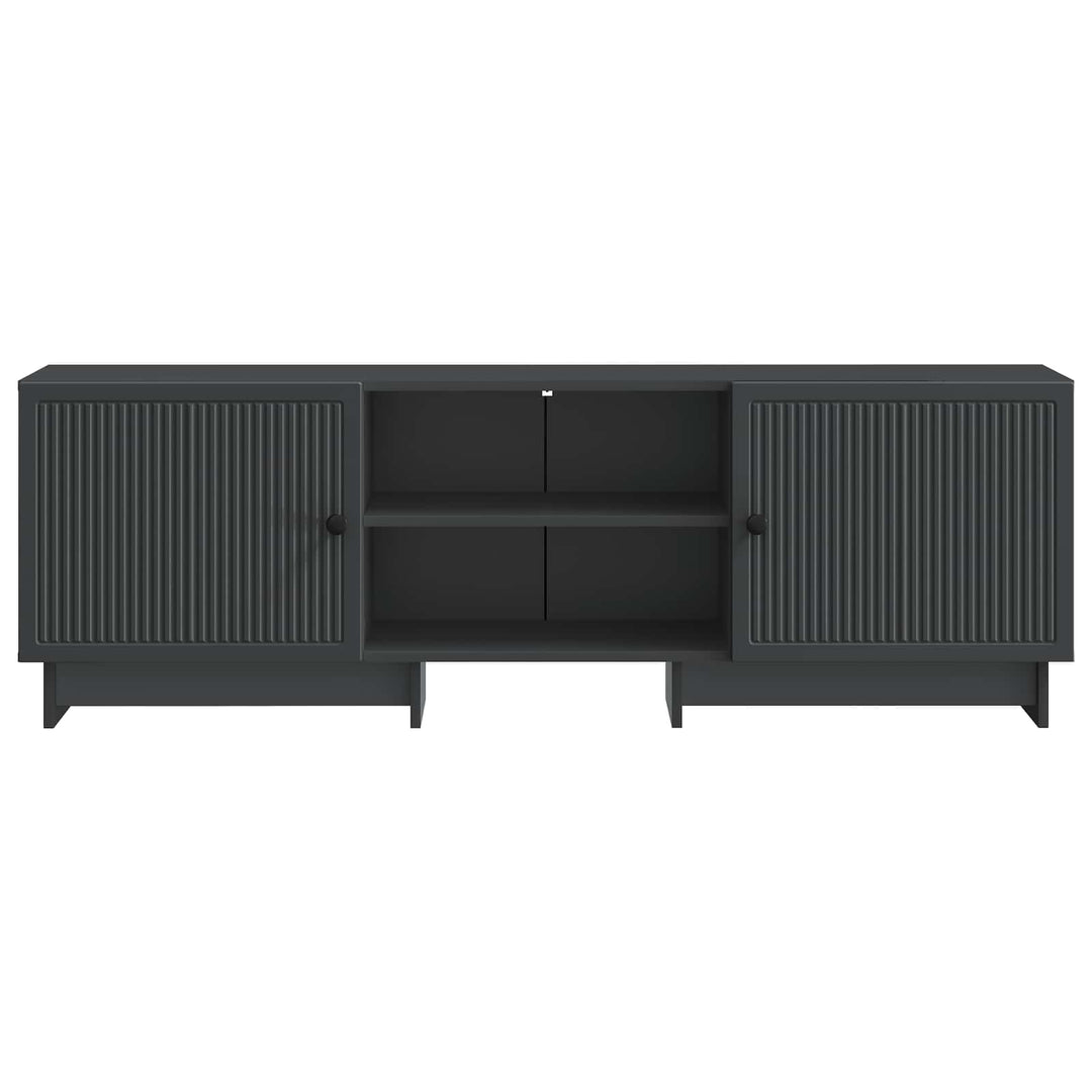 TV-skab Sort 150 x 31 x 50 cm Konstrueret træ