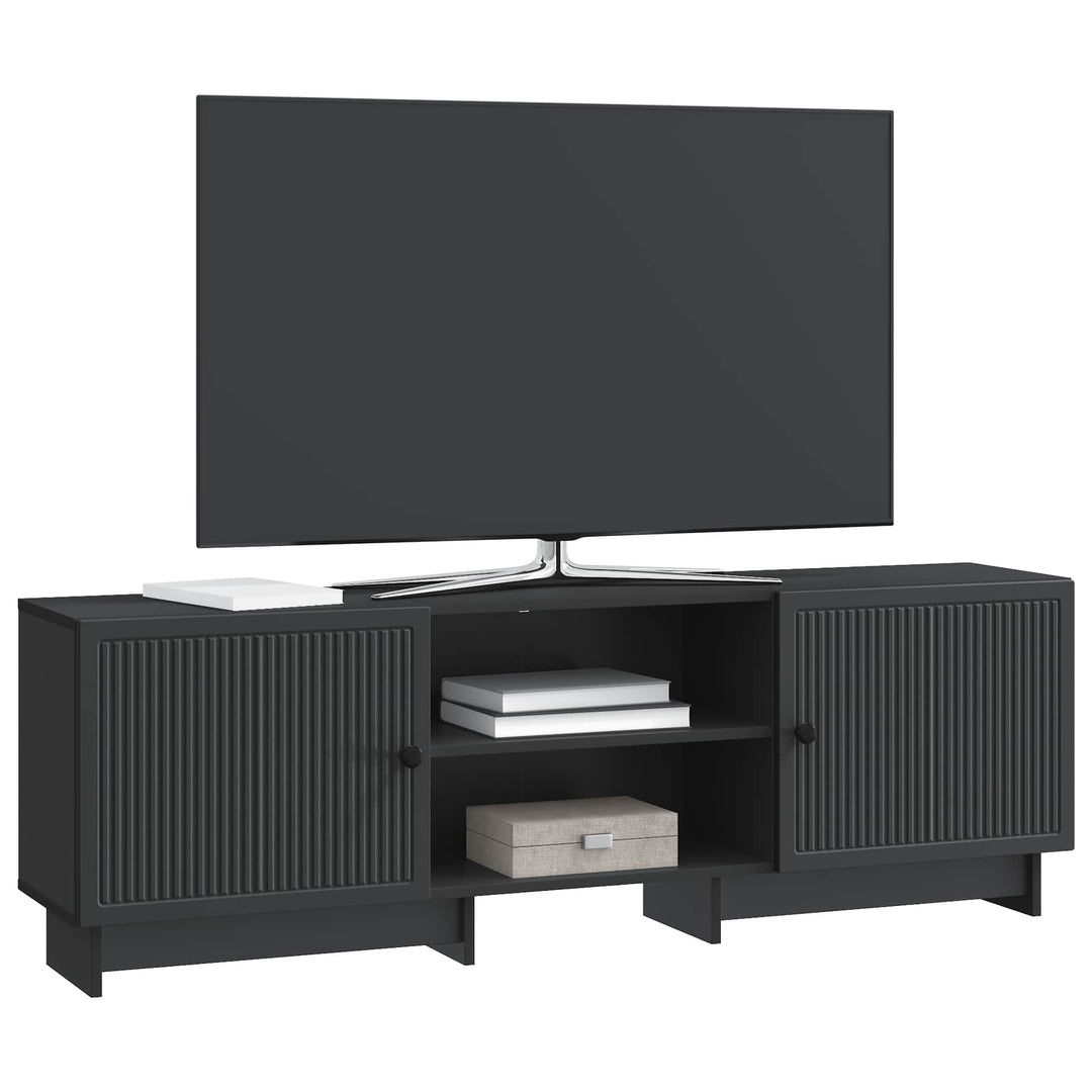 TV-skab Sort 150 x 31 x 50 cm Konstrueret træ