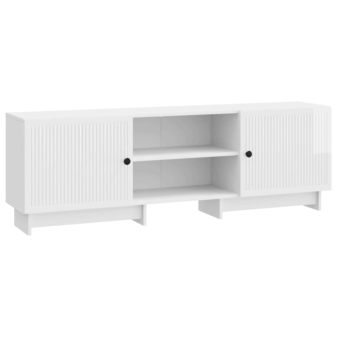 TV-skab 150 x 31 x 50 cm Hvid højglans Konstrueret træ