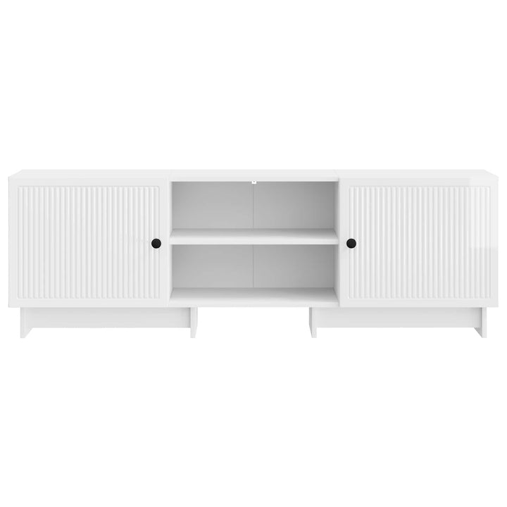 TV-skab 150 x 31 x 50 cm Hvid højglans Konstrueret træ
