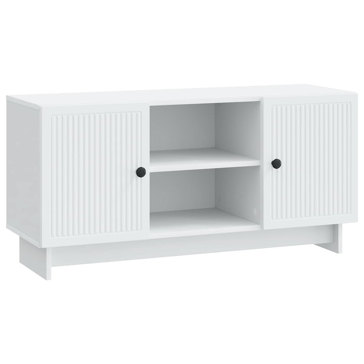 TV-skab 102 x 34,5 x 50 cm Hvid Konstrueret træ