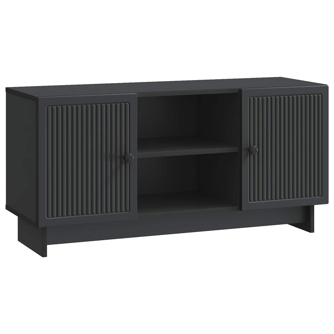 TV-skab 102 x 34,5 x 50 cm Sort Konstrueret træ