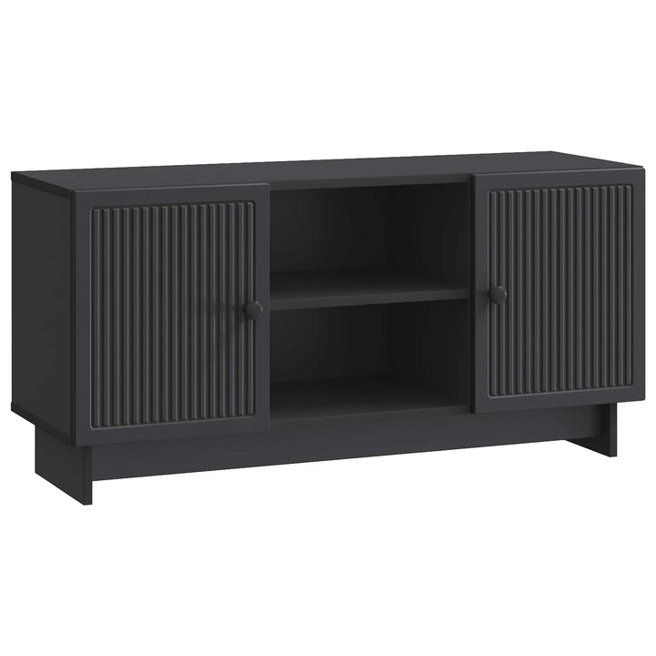 TV-skab 102 x 34,5 x 50 cm Sort Konstrueret træ