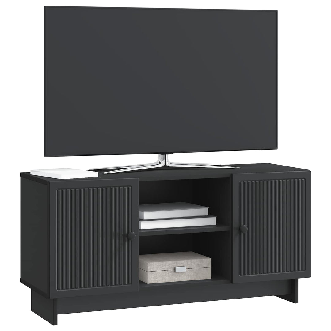 TV-skab 102 x 34,5 x 50 cm Sort Konstrueret træ