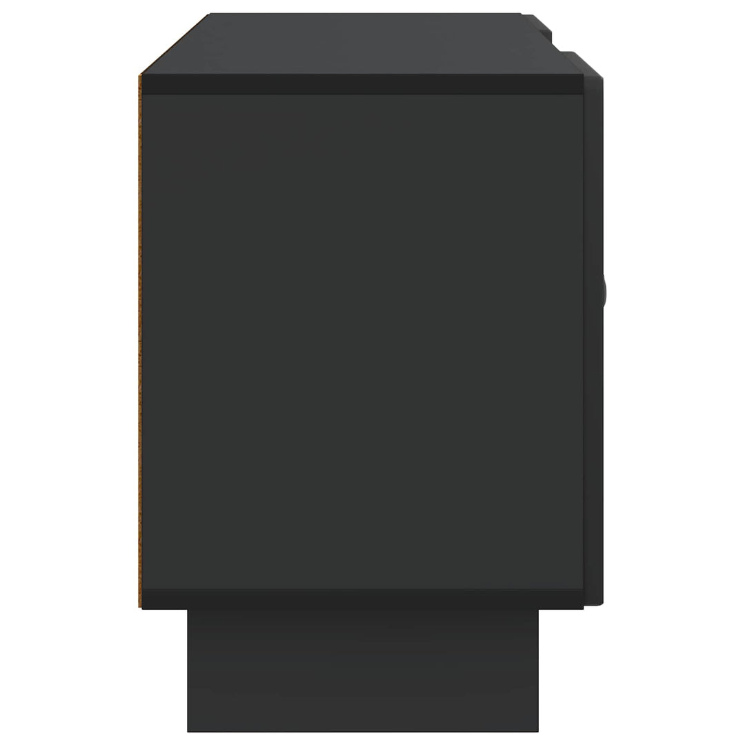 TV-skab 102 x 34,5 x 50 cm Sort Konstrueret træ