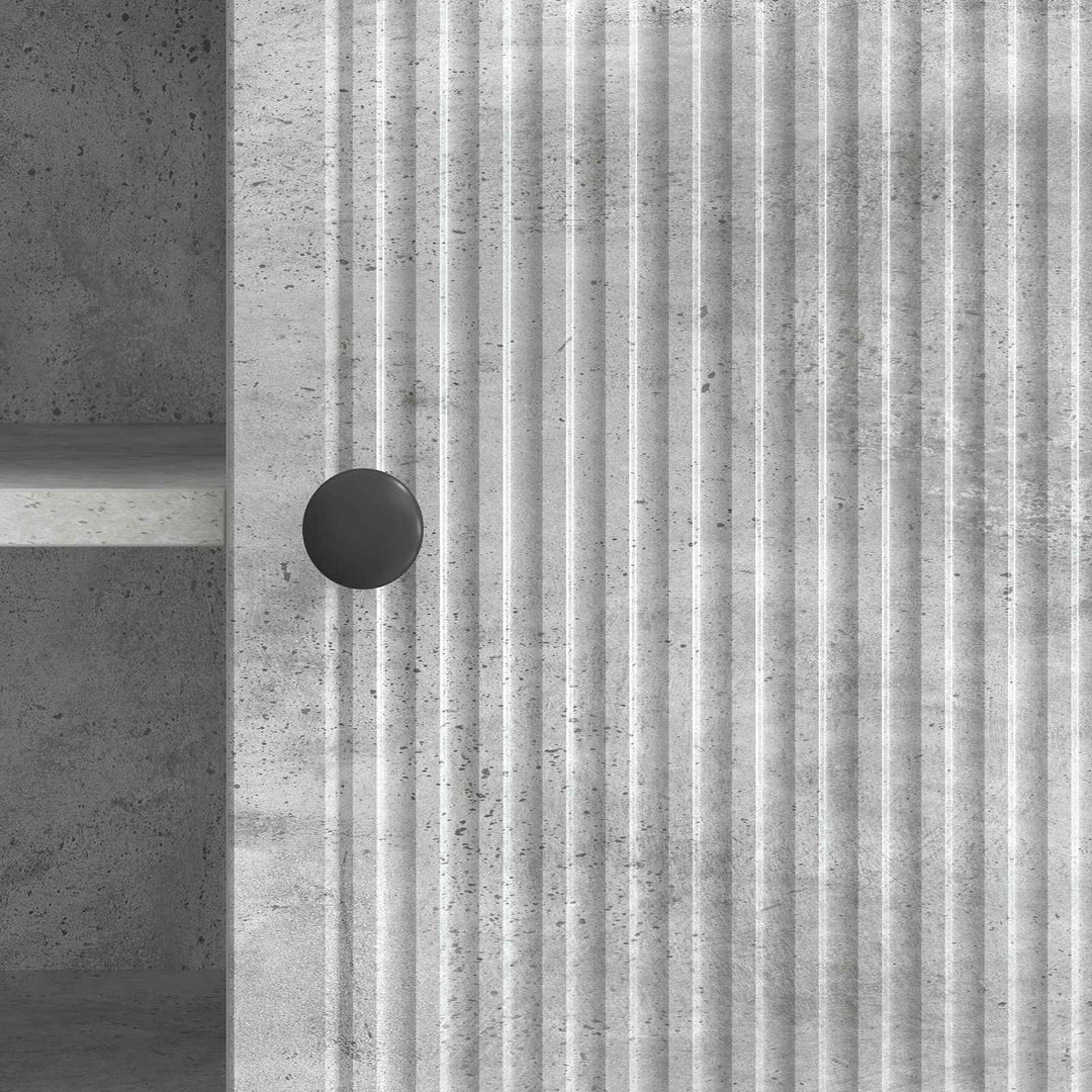 TV-skab 102 x 34,5 x 50 cm Betongrå Konstrueret træ