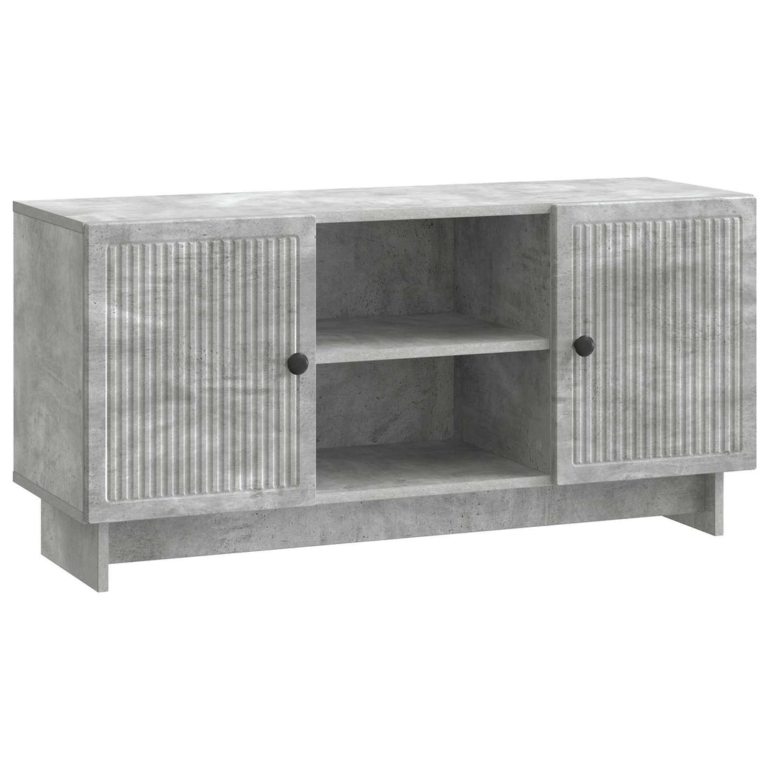 TV-skab 102 x 34,5 x 50 cm Betongrå Konstrueret træ