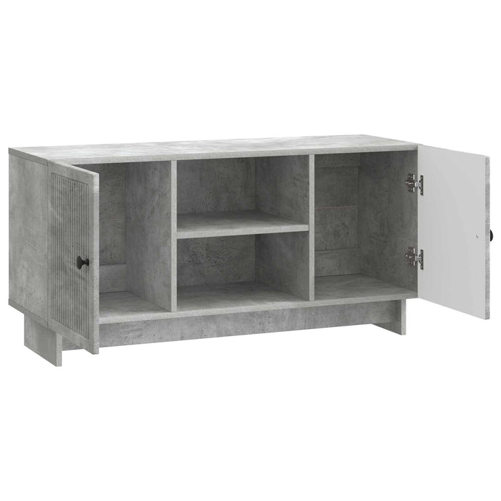 TV-skab 102 x 34,5 x 50 cm Betongrå Konstrueret træ