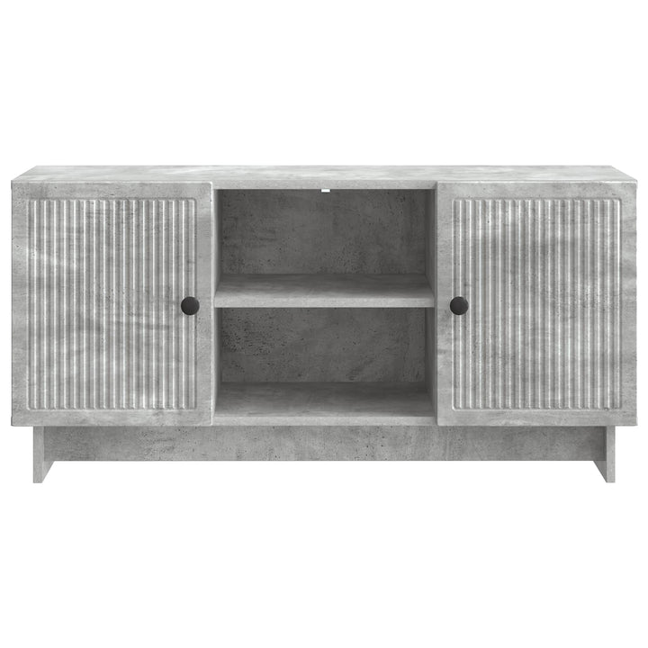 TV-skab 102 x 34,5 x 50 cm Betongrå Konstrueret træ