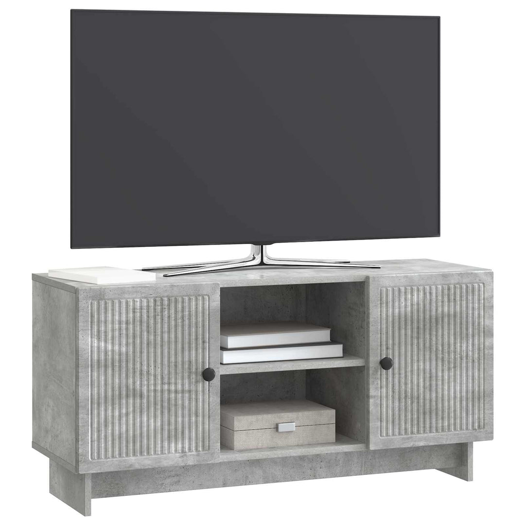 TV-skab 102 x 34,5 x 50 cm Betongrå Konstrueret træ
