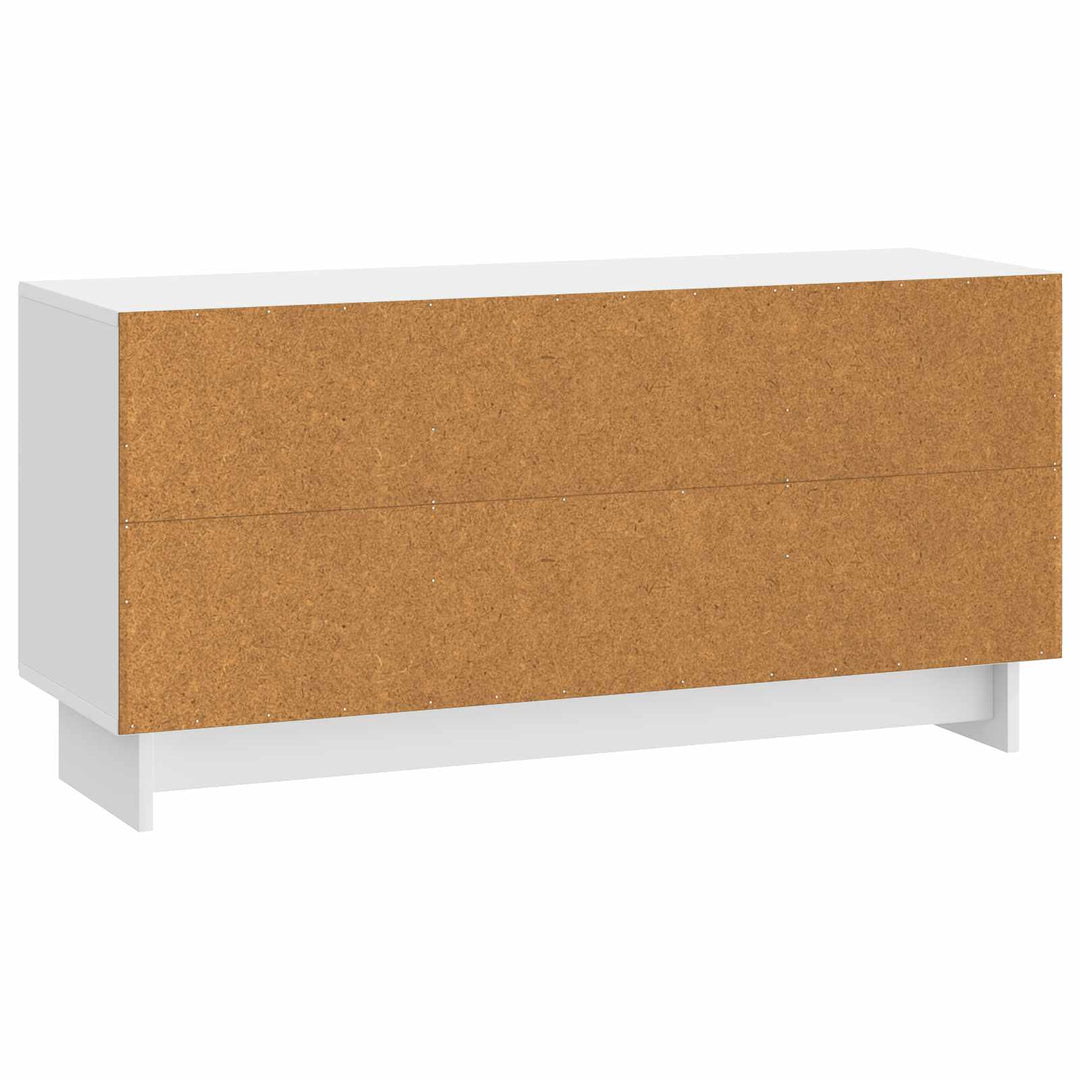 TV-skab 102 x 34,5 x 50 cm Hvid højglans Konstrueret træ