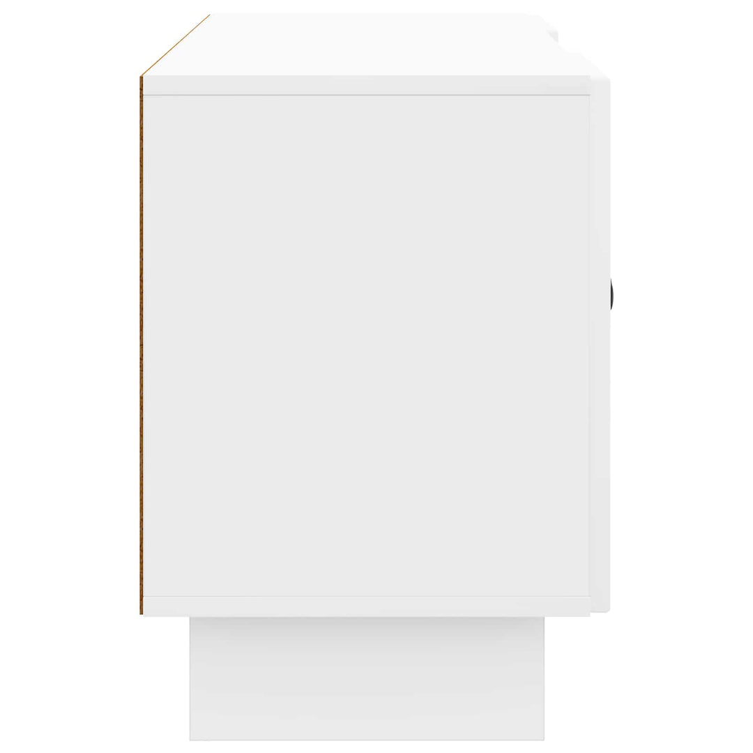 TV-skab 102 x 34,5 x 50 cm Hvid højglans Konstrueret træ