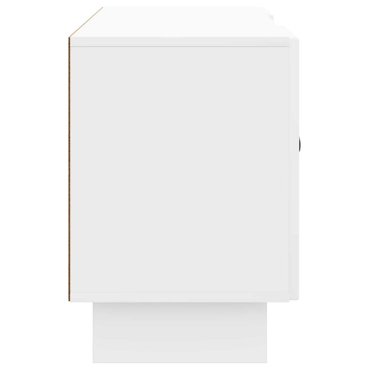TV-skab 102 x 34,5 x 50 cm Hvid højglans Konstrueret træ