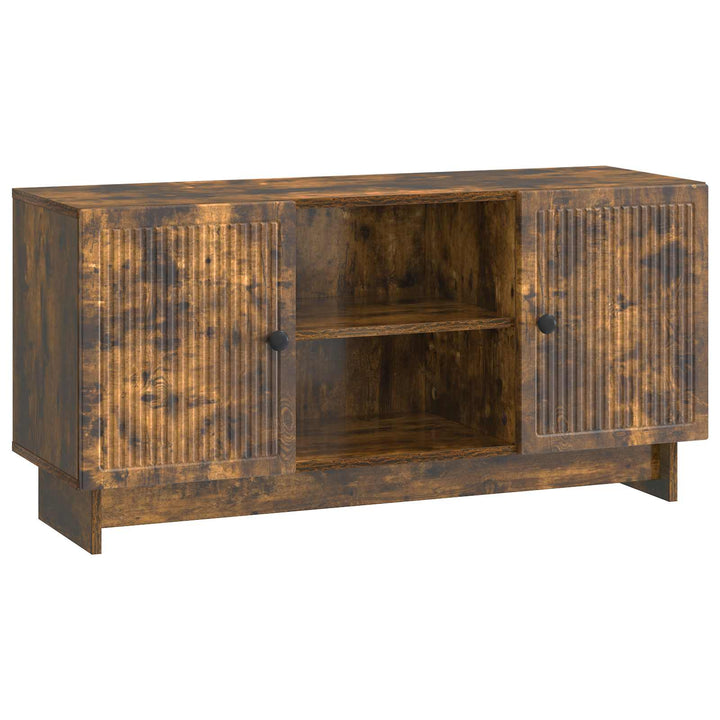 TV-skab 102 x 34,5 x 50 cm Røget eg Konstrueret træ