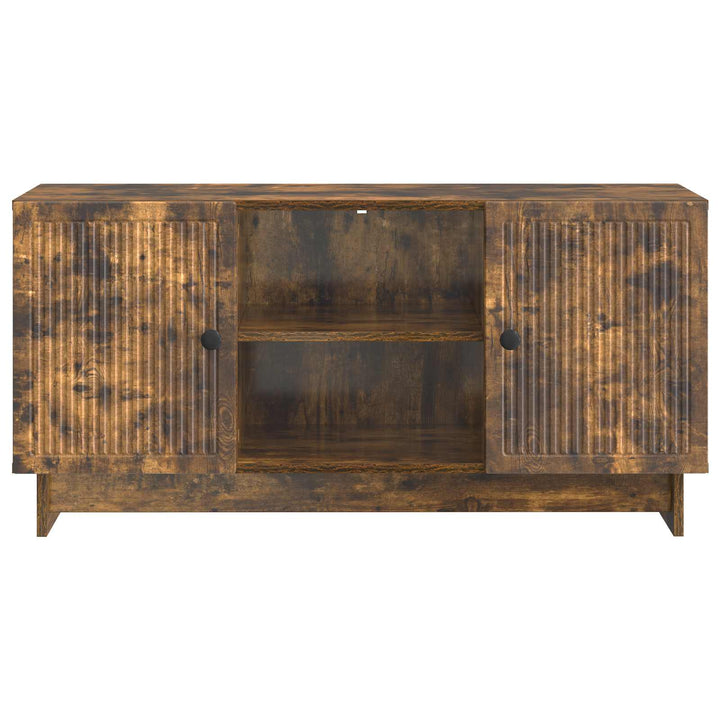 TV-skab 102 x 34,5 x 50 cm Røget eg Konstrueret træ