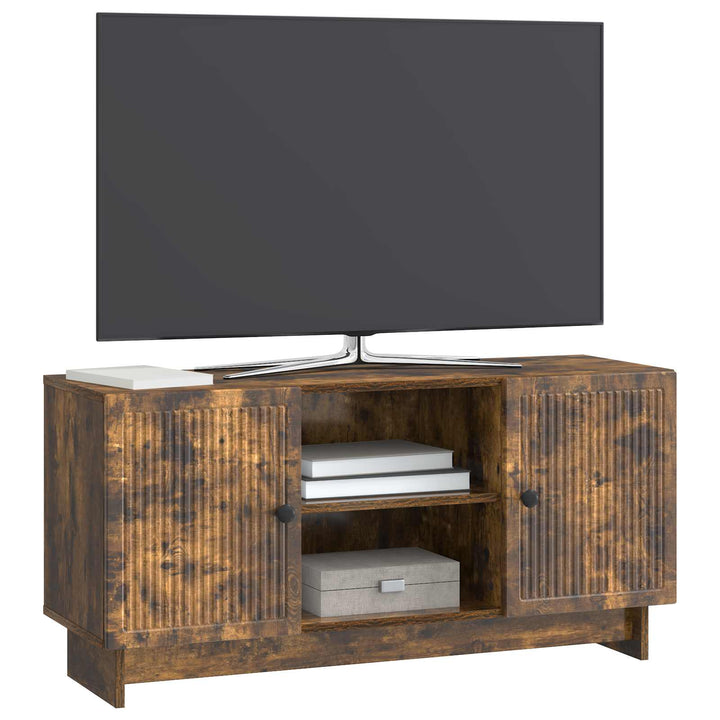 TV-skab 102 x 34,5 x 50 cm Røget eg Konstrueret træ