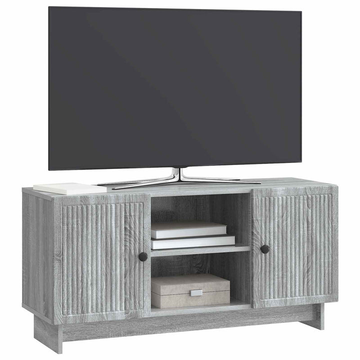 TV-skab 102 x 34,5 x 50 cm Grå Sonoma Konstrueret træ