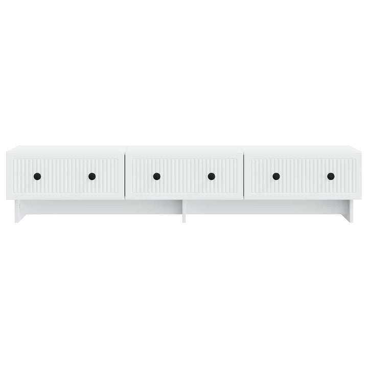 TV-skab med skuffe Hvid 147 x 34,5 x 30 cm Konstrueret træ