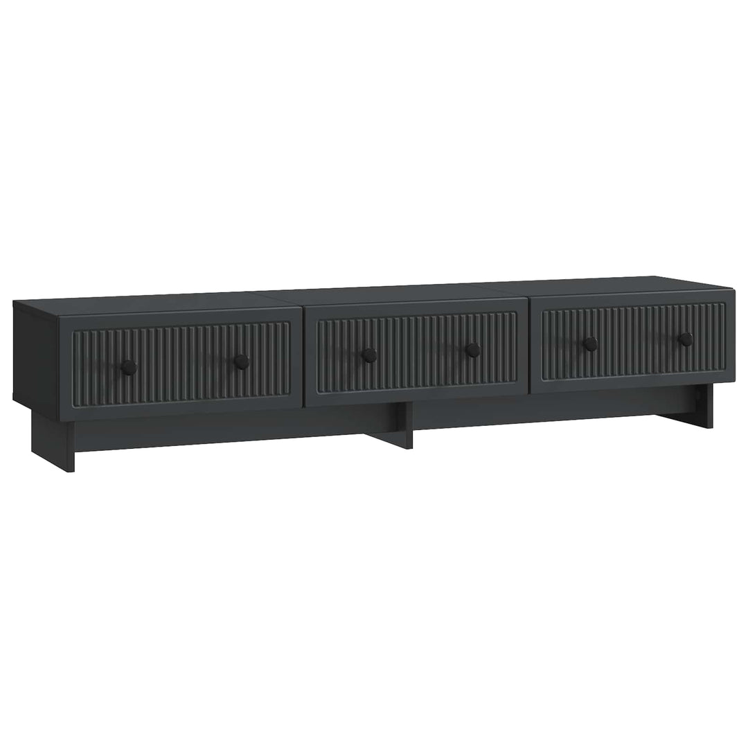 TV-skab med skuffe Sort 147 x 34,5 x 30 cm Konstrueret træ