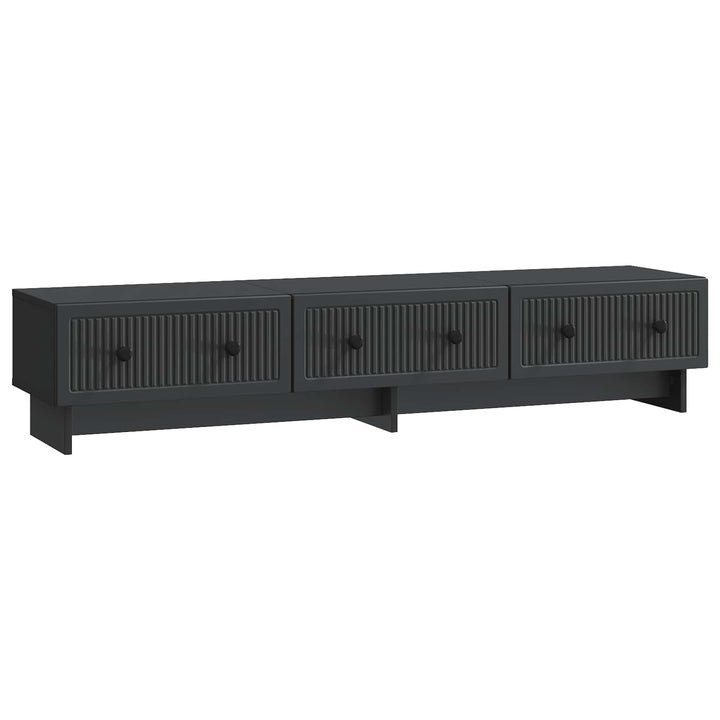 TV-skab med skuffe Sort 147 x 34,5 x 30 cm Konstrueret træ