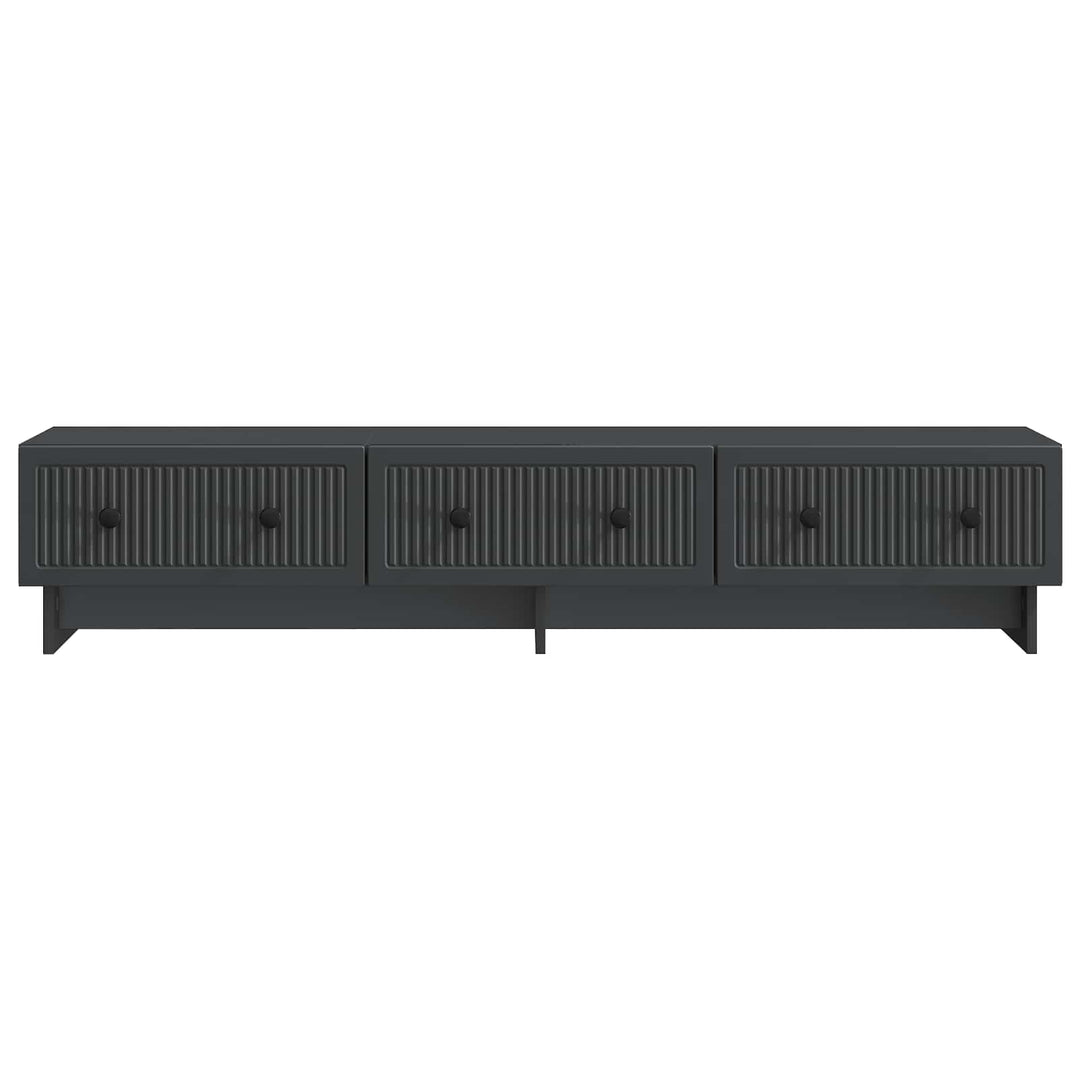 TV-skab med skuffe Sort 147 x 34,5 x 30 cm Konstrueret træ