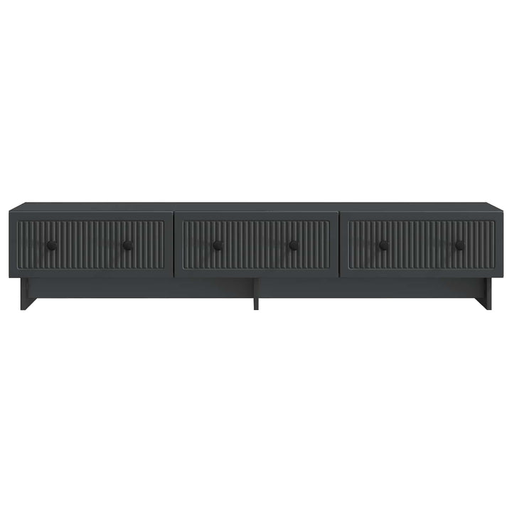 TV-skab med skuffe Sort 147 x 34,5 x 30 cm Konstrueret træ