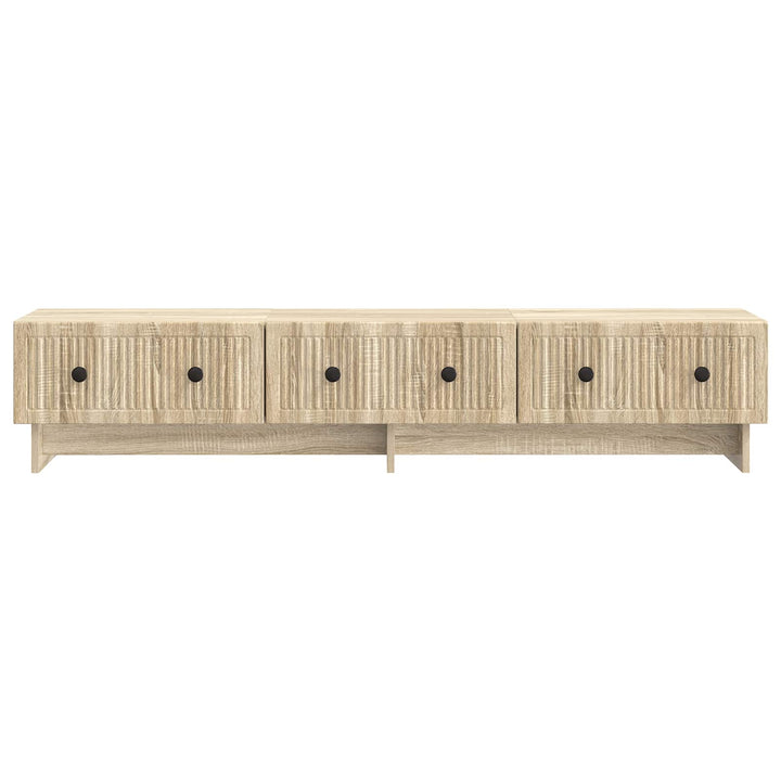 TV-skab med skuffe Sonoma-eg 147 x 34,5 x 30 cm Konstrueret træ