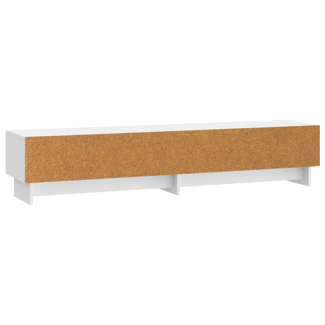 TV-skab 147 x 34,5 x 30 cm Hvid højglans Konstrueret træ